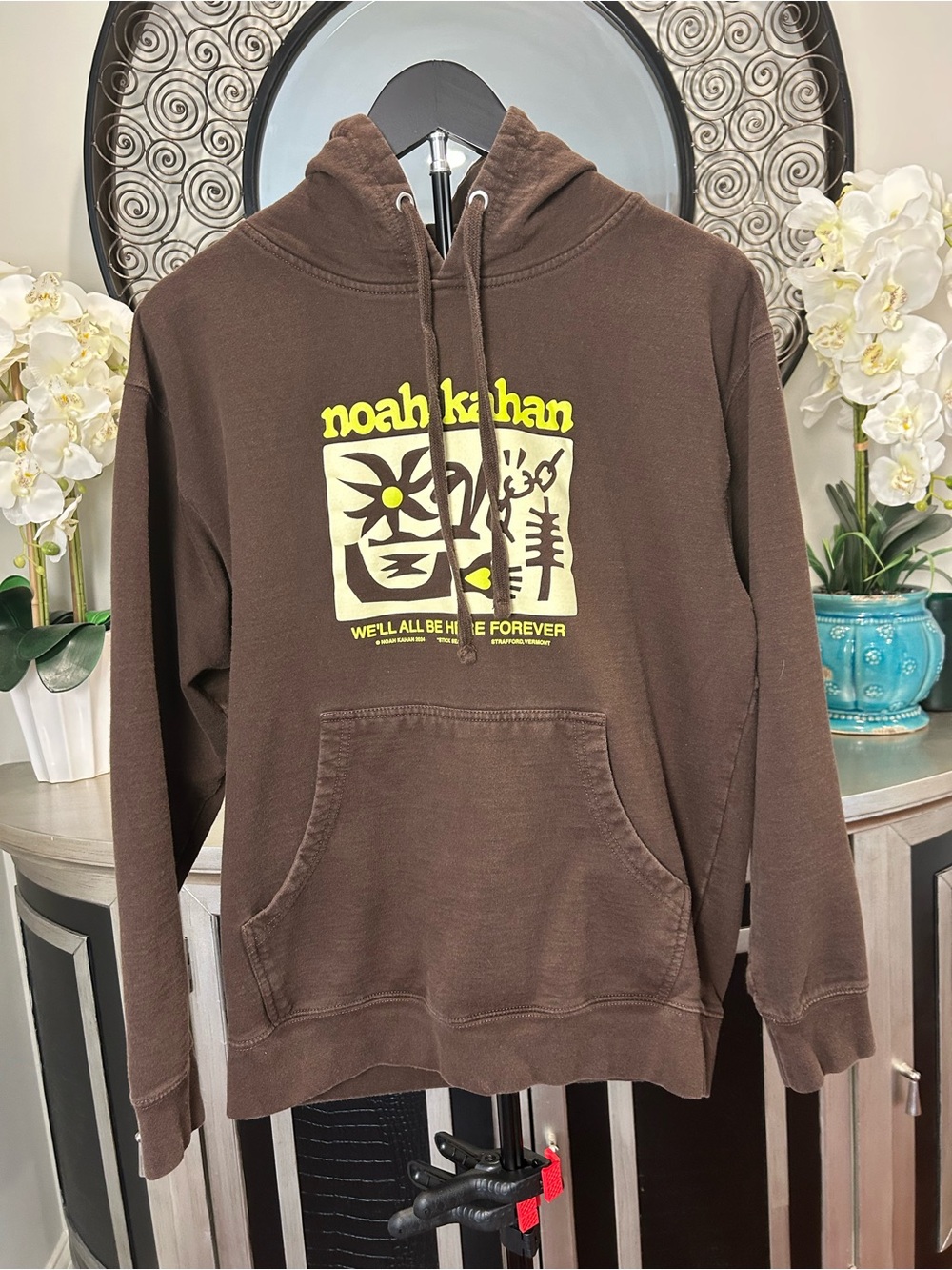 Noah Kahan We’ll All Be Here Forever Tour 2024 Hoodie Brown Mens M Stick Season